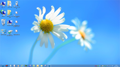 Windows 8 デスクトップ画面