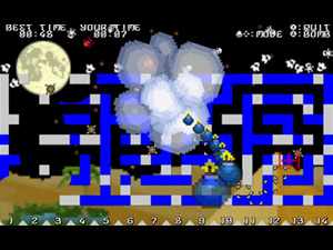 迷路を爆撃せよ - 自動生成した迷路を破壊するゲーム(プチコン4)