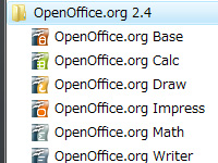 OpenOffice.org 2.4 - 無料のWord、Excel、PowerPoint？