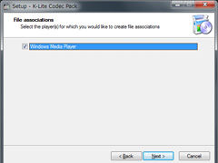 K-Lite Codec Packインストール画面