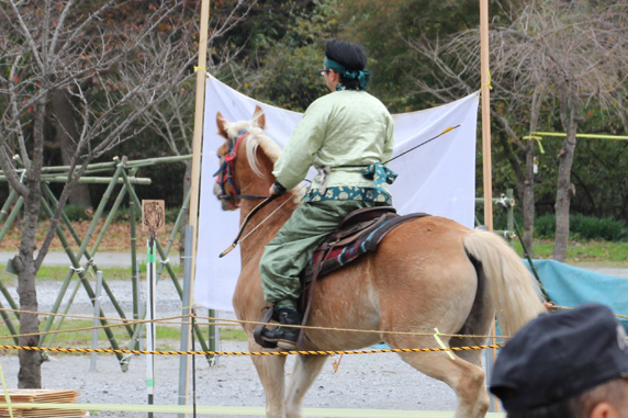 奥武蔵一泊旅行: 馬射戲（マサヒ）騎射競技大会の練習