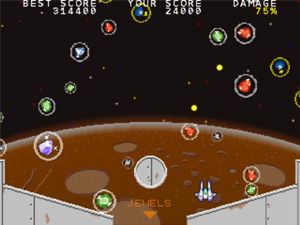 SPACE JEWEL COLLECTOR - プチコン4で物理系シューティング風アクションゲーム