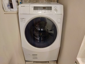 洗濯乾燥機買い替え - シャープ ES-H10E-WL