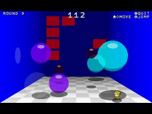 BALLS AND PANELS 3D - プチコン4で三次元の物理演算(ボールの衝突処理)