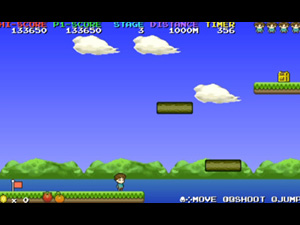 神崎君のアドベンチャーランド - プチコン4で横スクロールアクションゲーム
