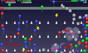 ロックバルーンポップ - プチコン4でシンプルな物理演算系風船割りゲーム