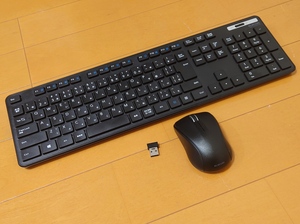 エレコム ワイヤレスキーボード・マウスセット TK-FDM110MBK