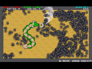 ドラゴン対ゴキブリ千匹 - プチコン4でスプライト1000個を使ったゲーム